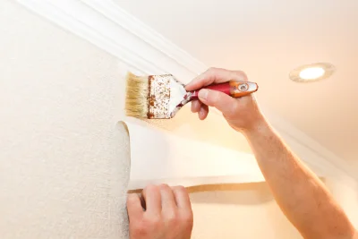 Pose de papier peint à Charvonnex — revêtements muraux et toiles de verre